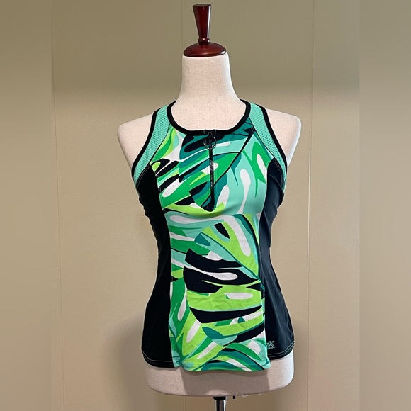 Zeroxposur Tankini Tops Bundle Set of 2 Black Multi 14 - Picture 1 of 13